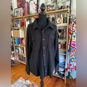 Victoria's Secret Black Shirt Jacket for Men